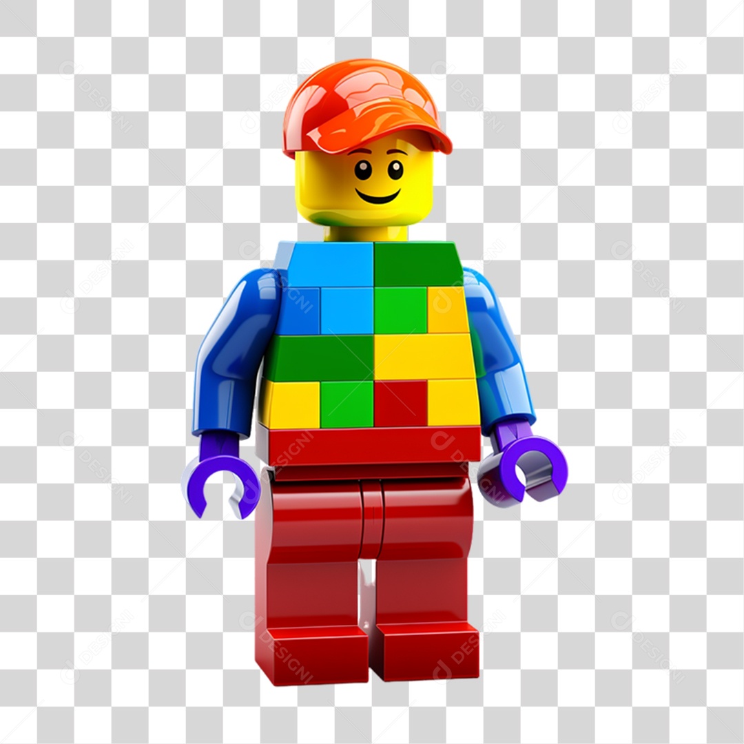 Lego Boneco Cores LGBT PNG Transparente