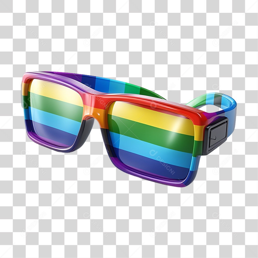 Óculos Cores LGBT PNG Transparente