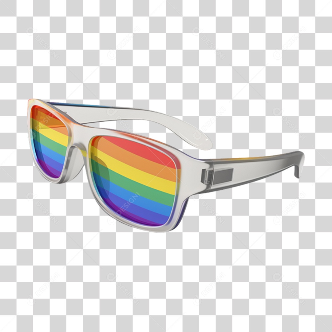 Óculos Cores LGBT PNG Transparente