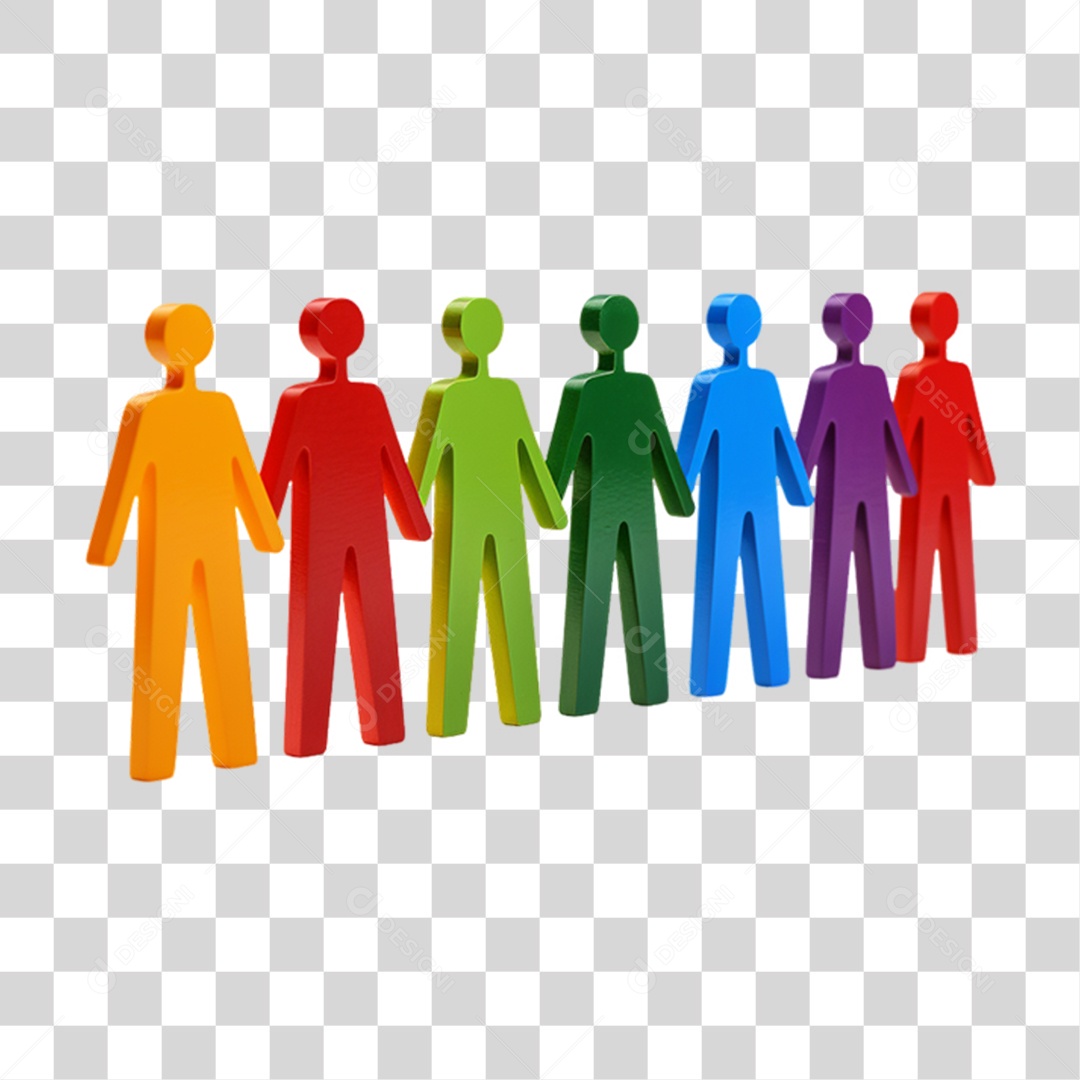 Desenhos de Pessoas Colorida Cores LGBT PNG Transparente