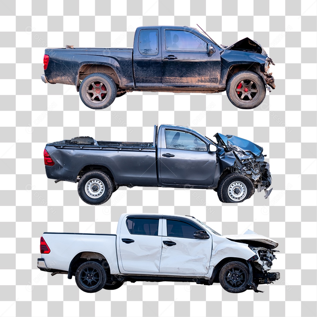 Carros Batidos Funilaria PNG Transparente