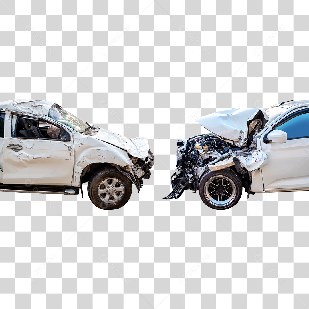 Carros Batidos Funilaria PNG Transparente