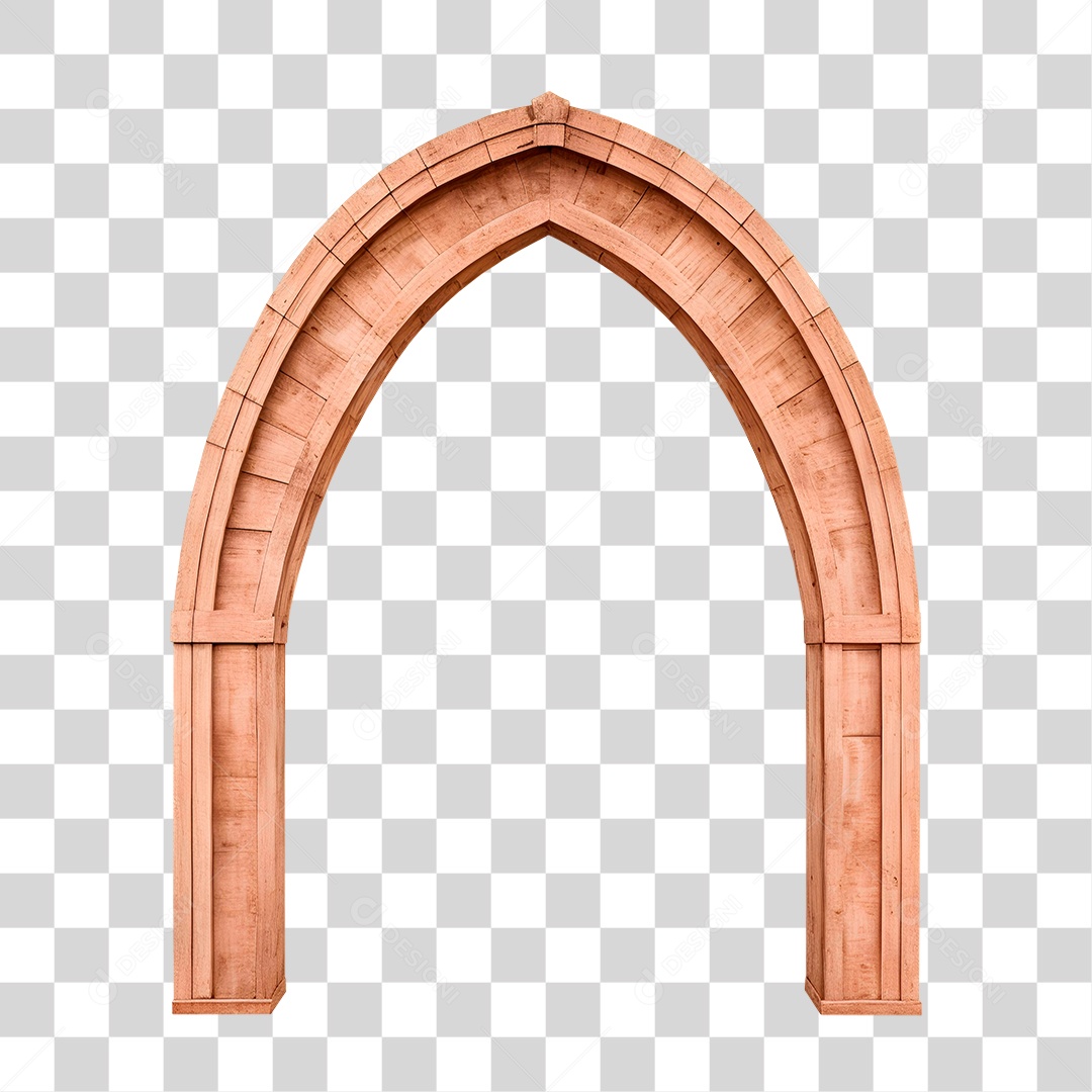 Arco de Madeira PNG Transparente
