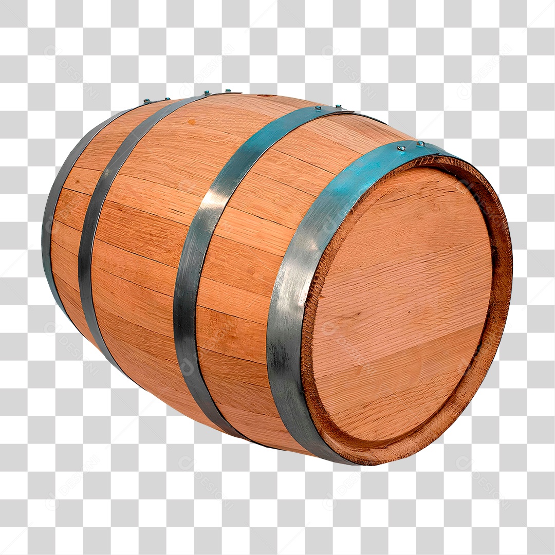 Barril de Madeira PNG Transparente