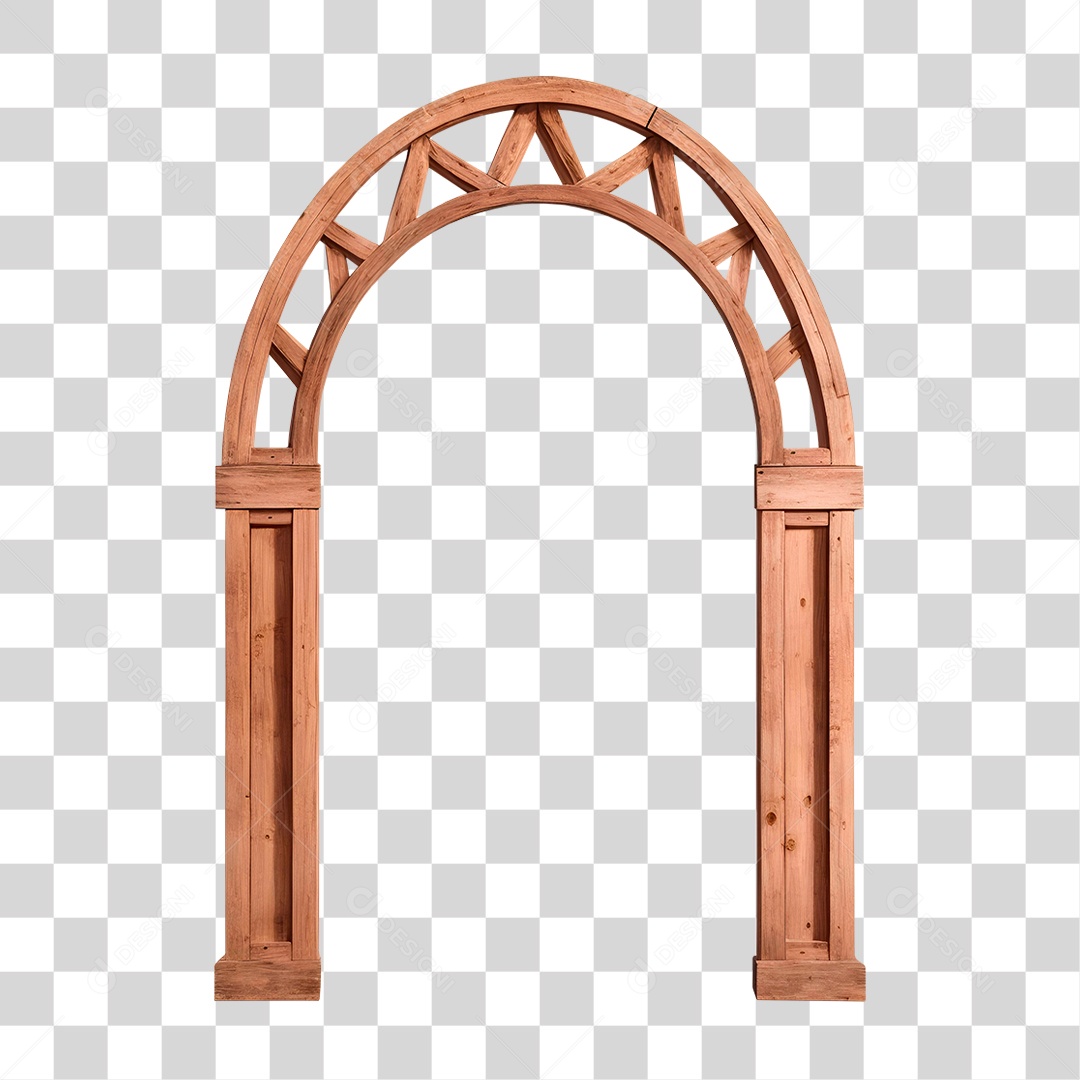 Arco de Madeira PNG Transparente