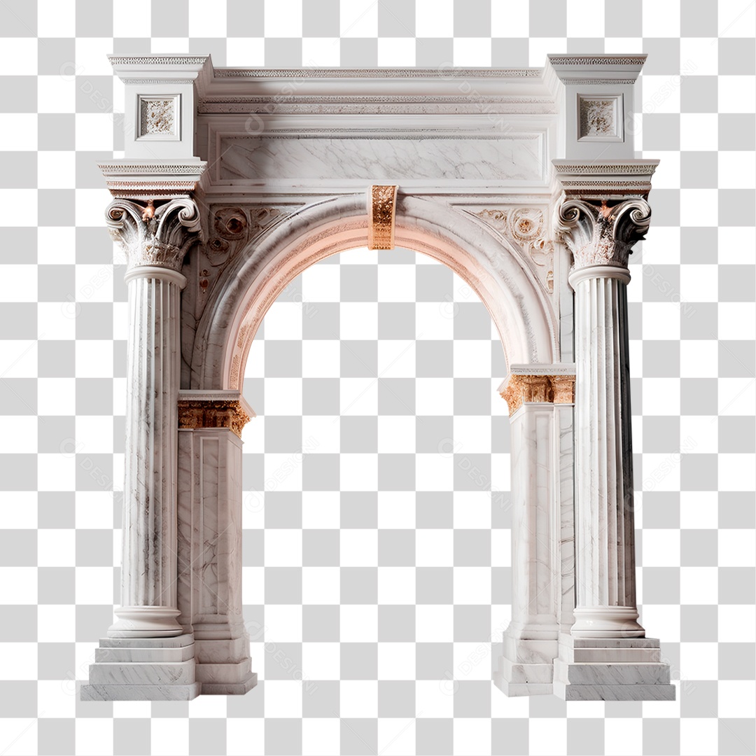 Arco de Mármore PNG Transparente