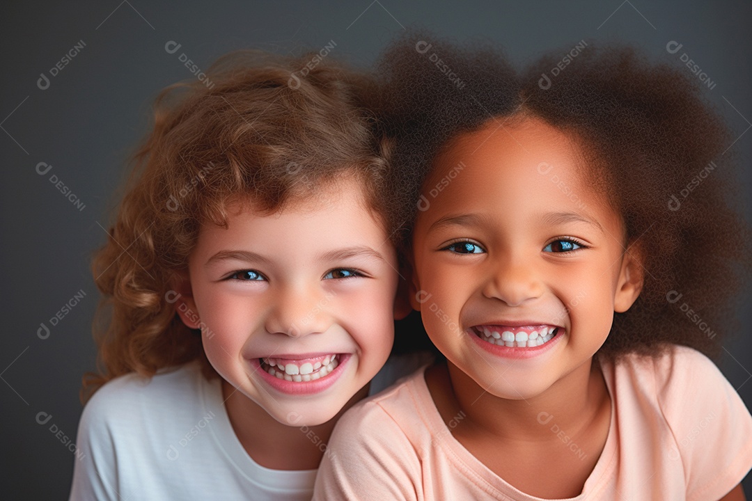 Two cute girls smiling