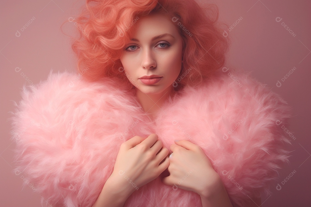 Mulher segura um coração rosa simbolizando o empoderamento para o Dia da Mulher