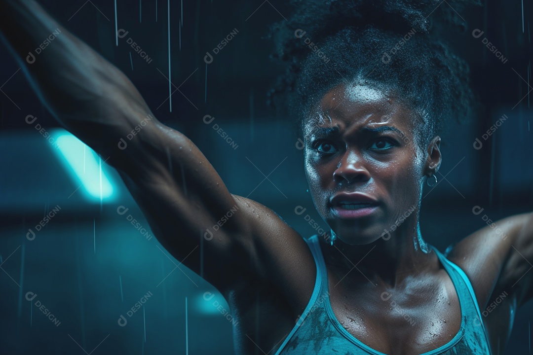 Atleta determinada vence obstáculos em intensa rotina de crossfit