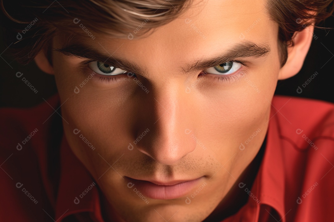 Homem se solidariza vestindo vermelho no Dia da AIDS