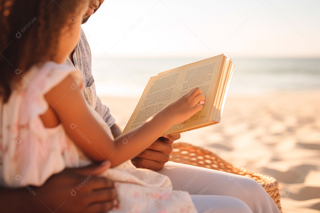 Adulto destaca a importância da leitura na infância