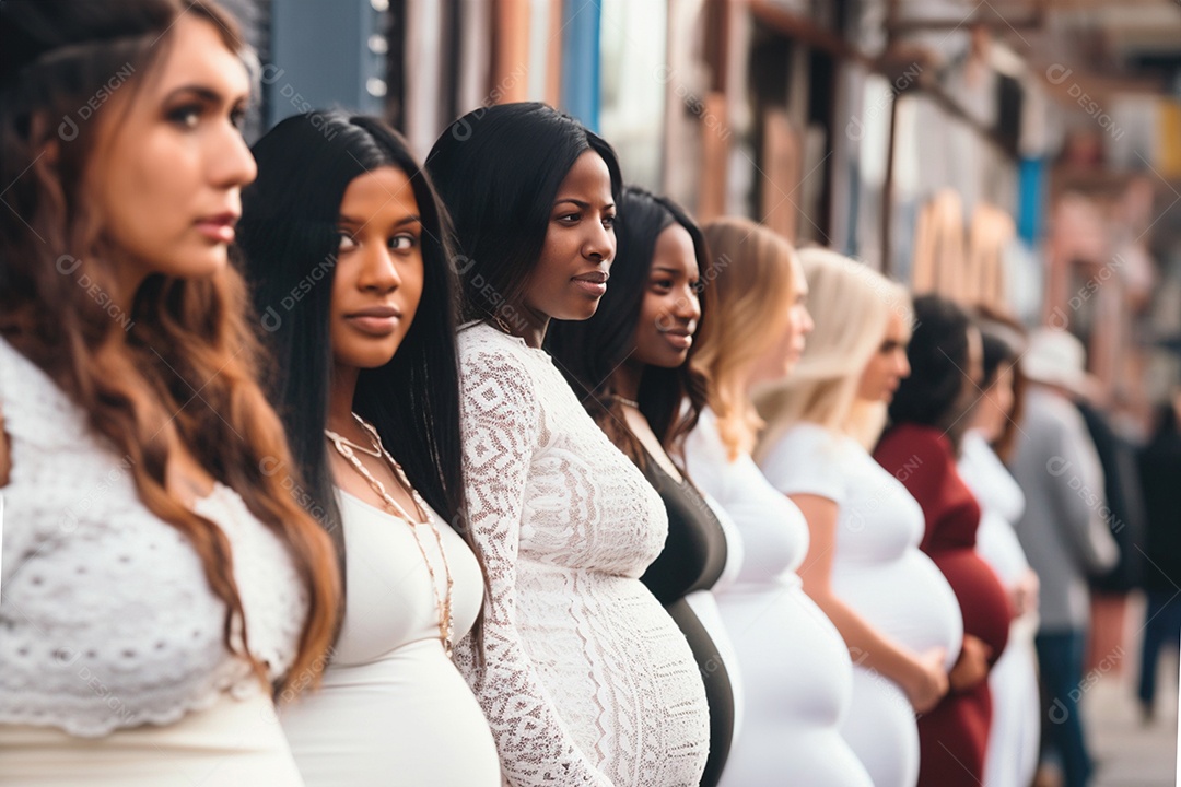 Gestante juntas para ensaio fotografico