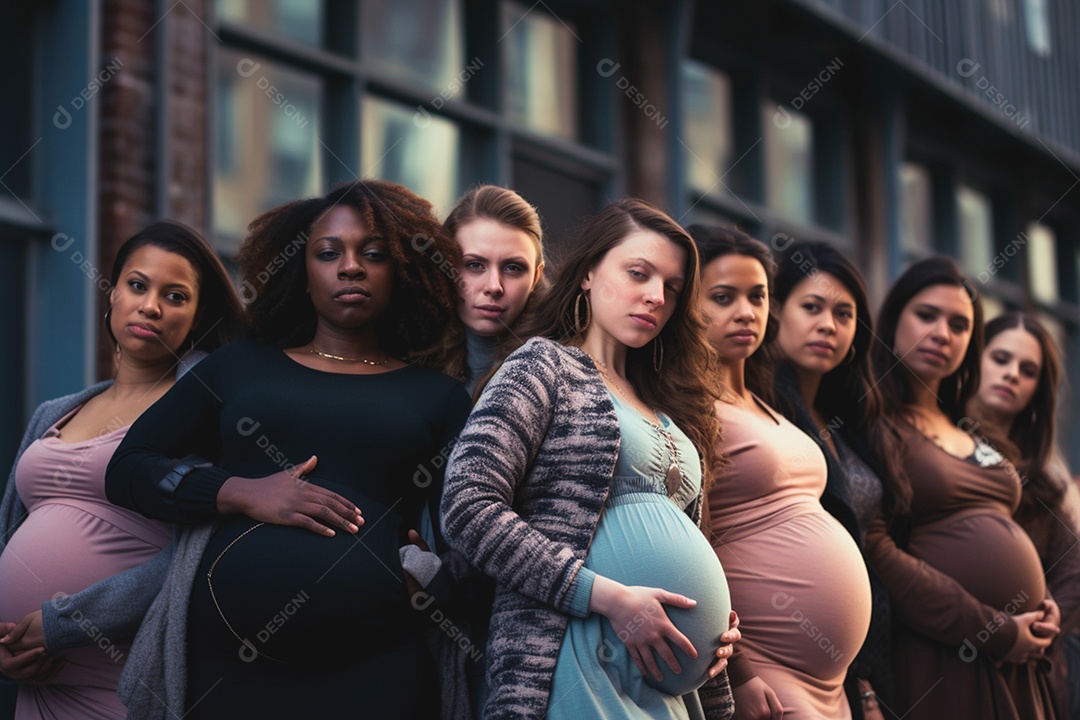 Mulheres grávidas ao ar livre