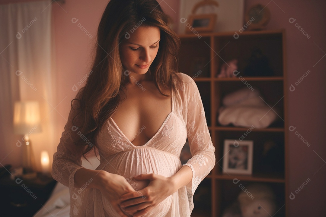 Linda mulher grávida