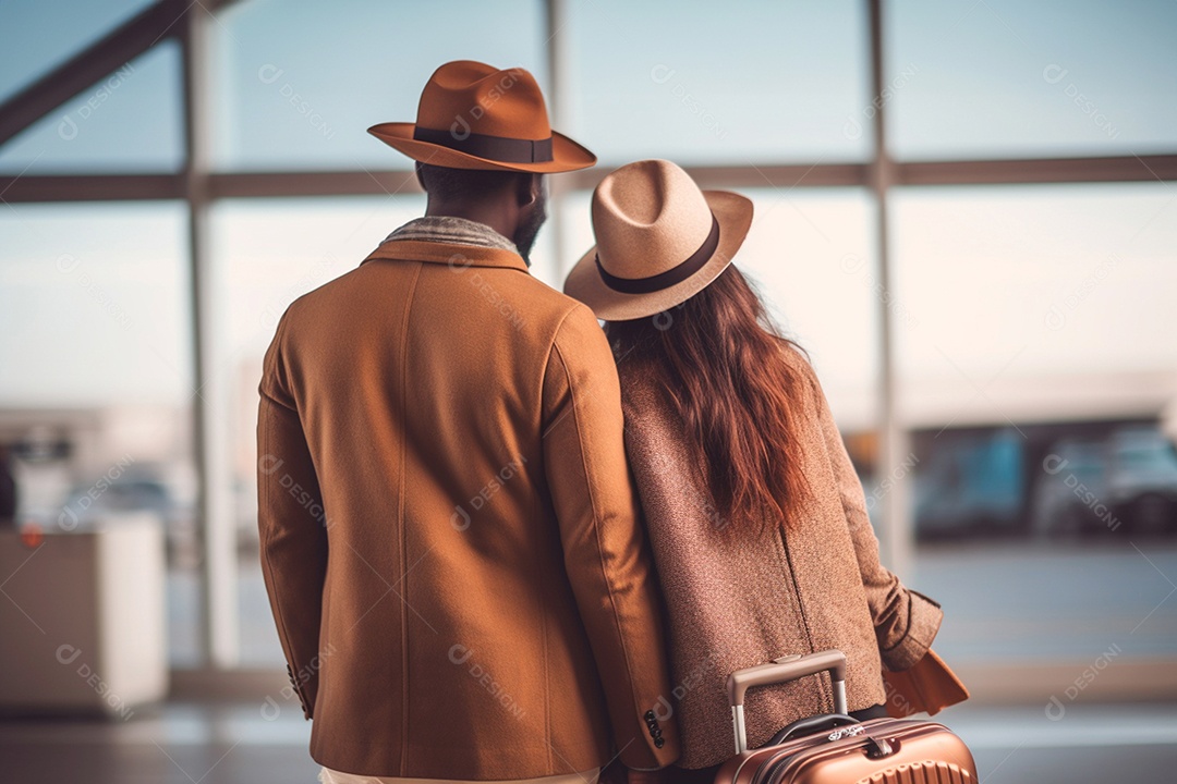Casal bem vestido lindos estilosos juntos