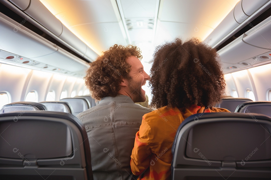 Casal feliz em viagem romântica