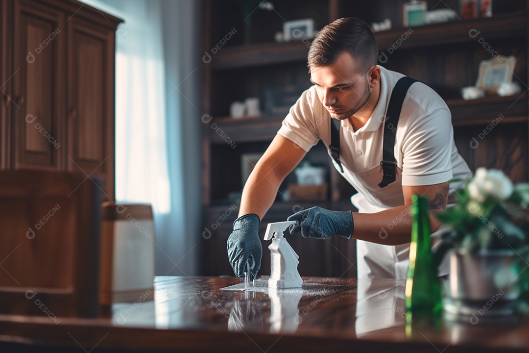 Especialista em limpeza que fornece soluções de limpeza profissionais