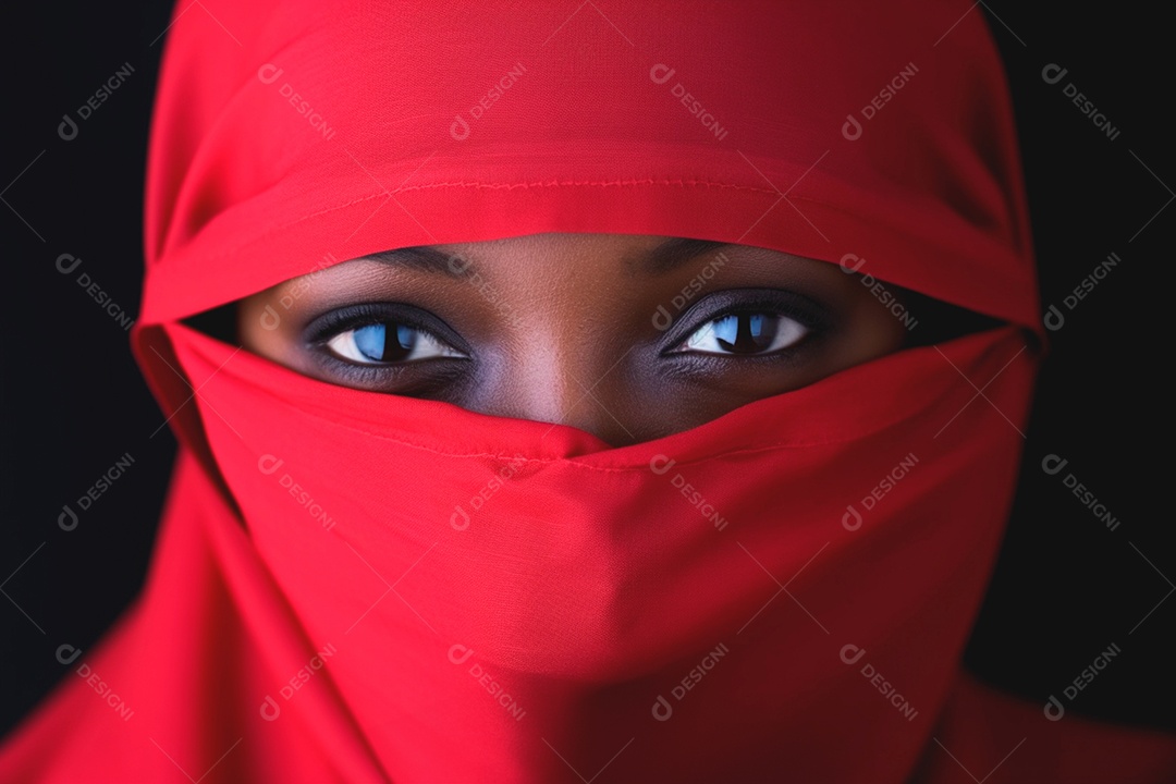 Mulher vestindo vermelho todos lutando contra o HIV