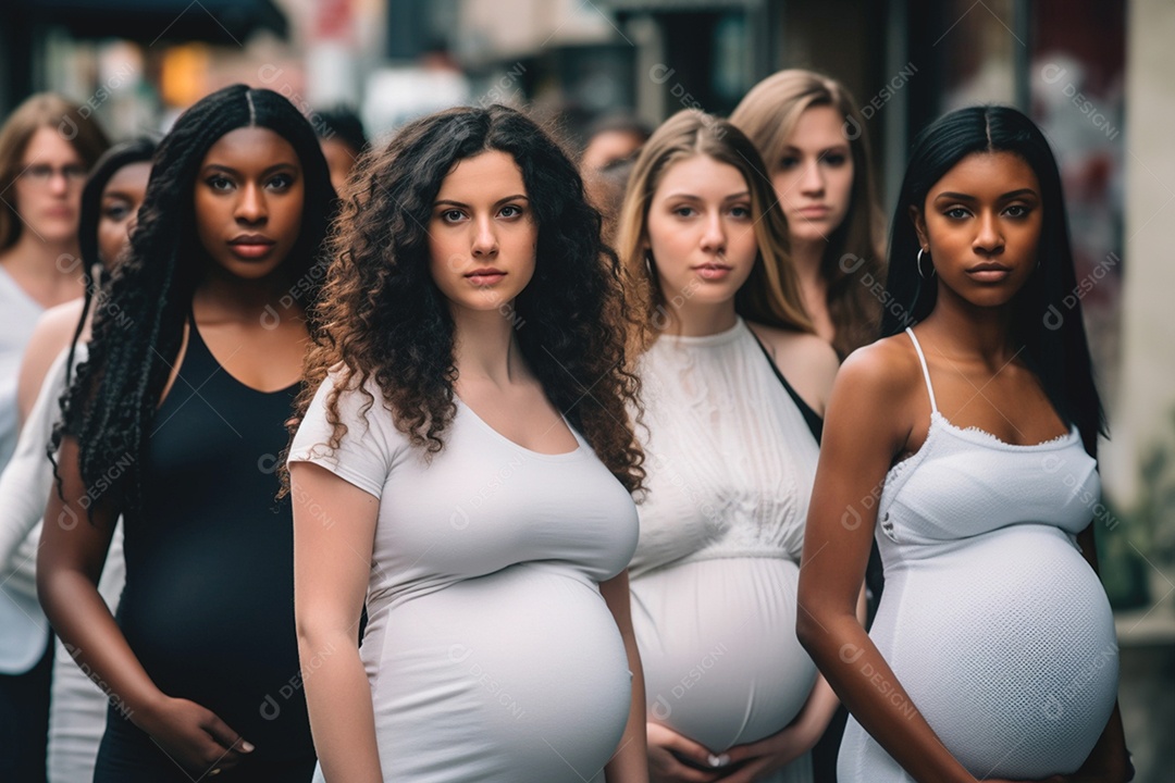 Mamães lindas posando para foto