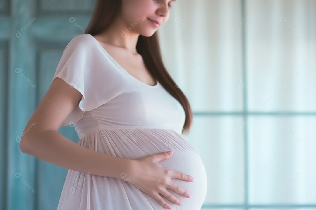 Linda mamãzinha a espera do seu bebê