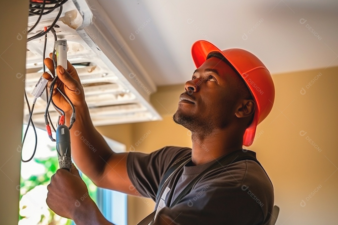 Prestação de serviços elétricos por um profissional