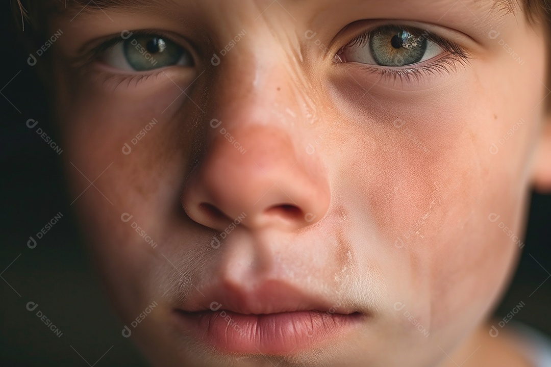 Traços de criança melancólica um apelo ao combate à exploração infantil