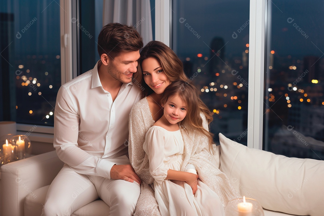 Uma família linda unida