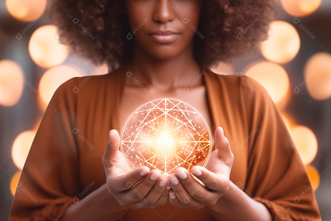 Mulher com fonte de energia inexplicável