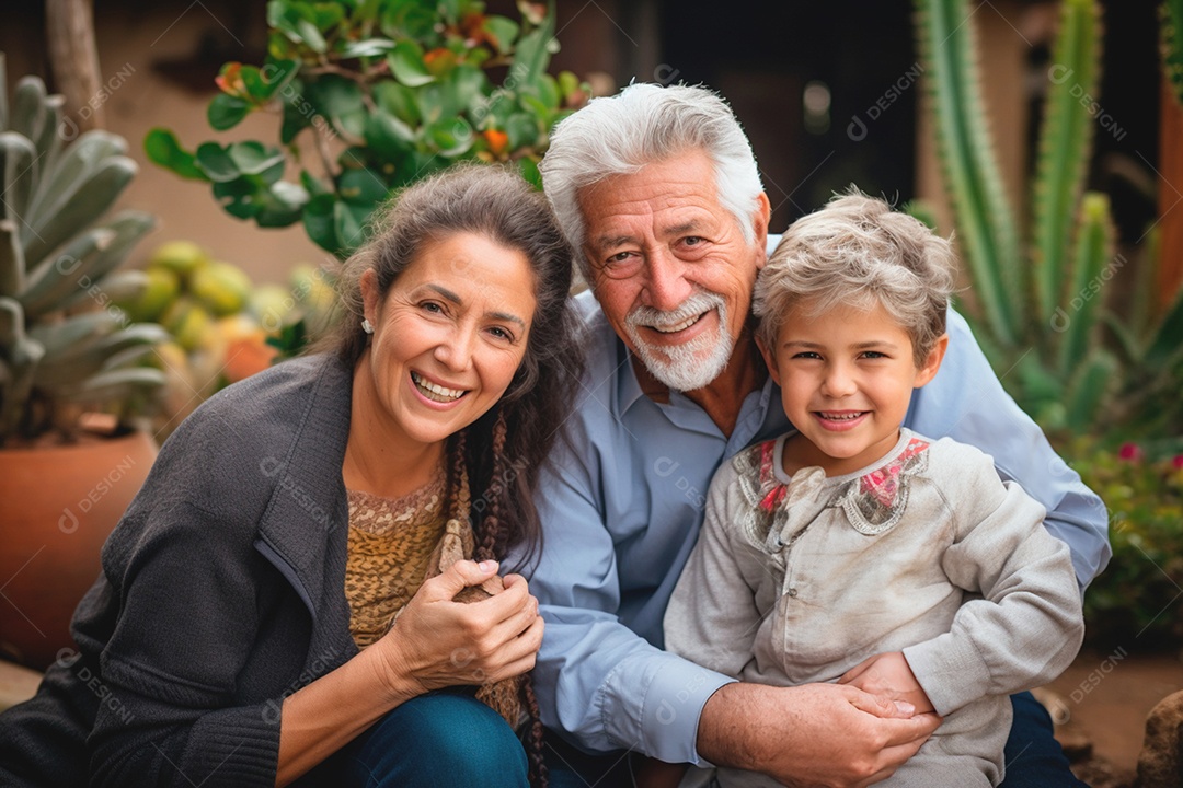 A felicidade da família capturada num relance