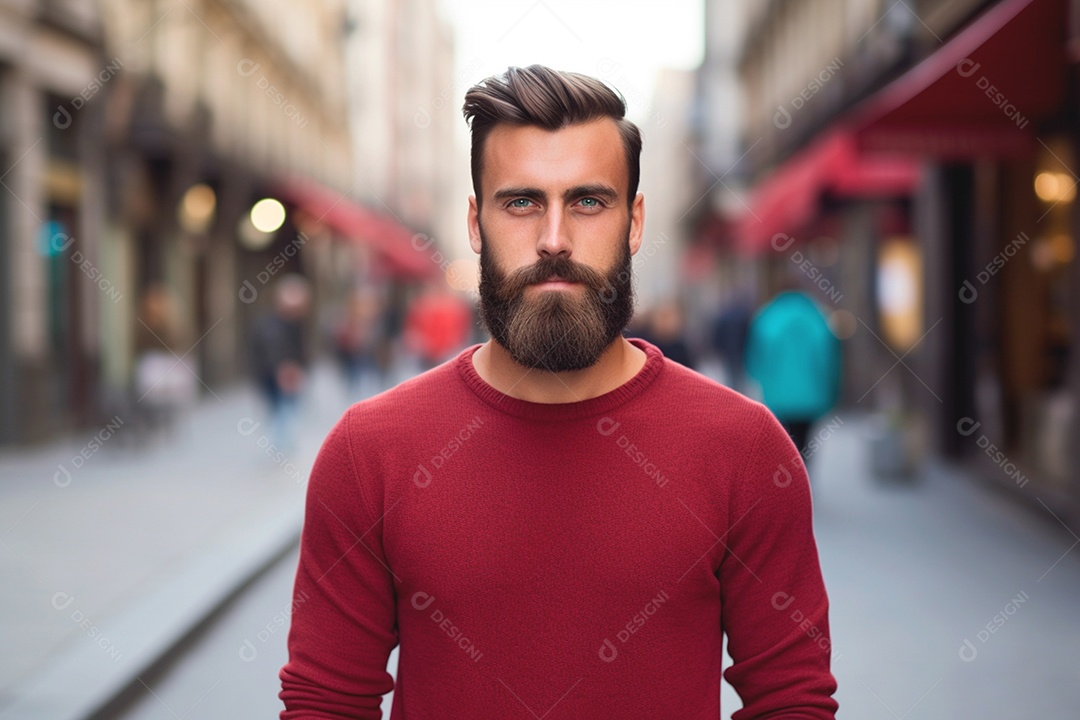 Homem de vermelho consicentização do dia mundial do HIV