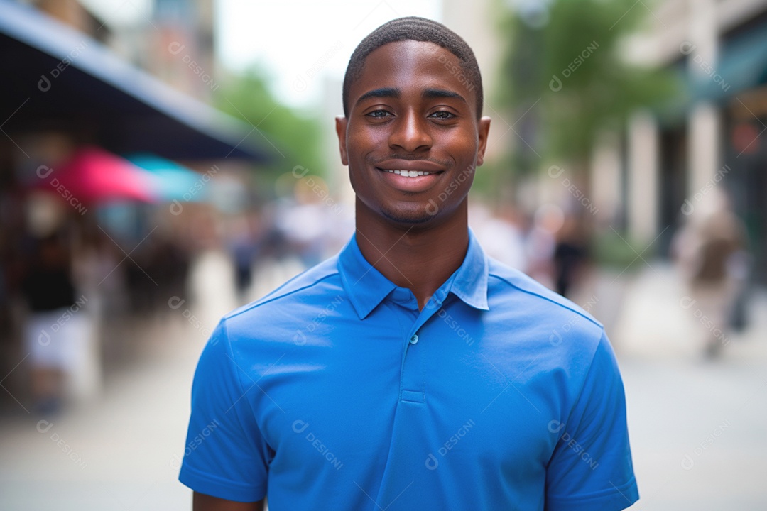Jovem apoiador aumentando a conscientização sobre o câncer de próstata e diabetes
