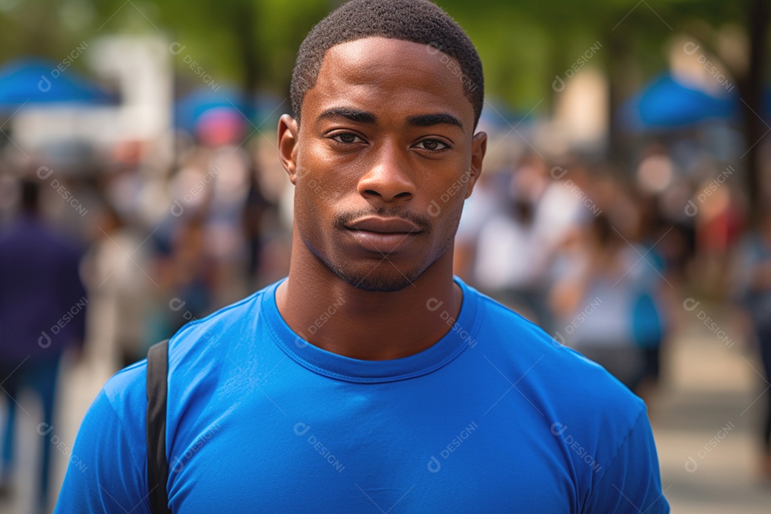 Apoiador aumentando a conscientização sobre o câncer de próstata e diabetes