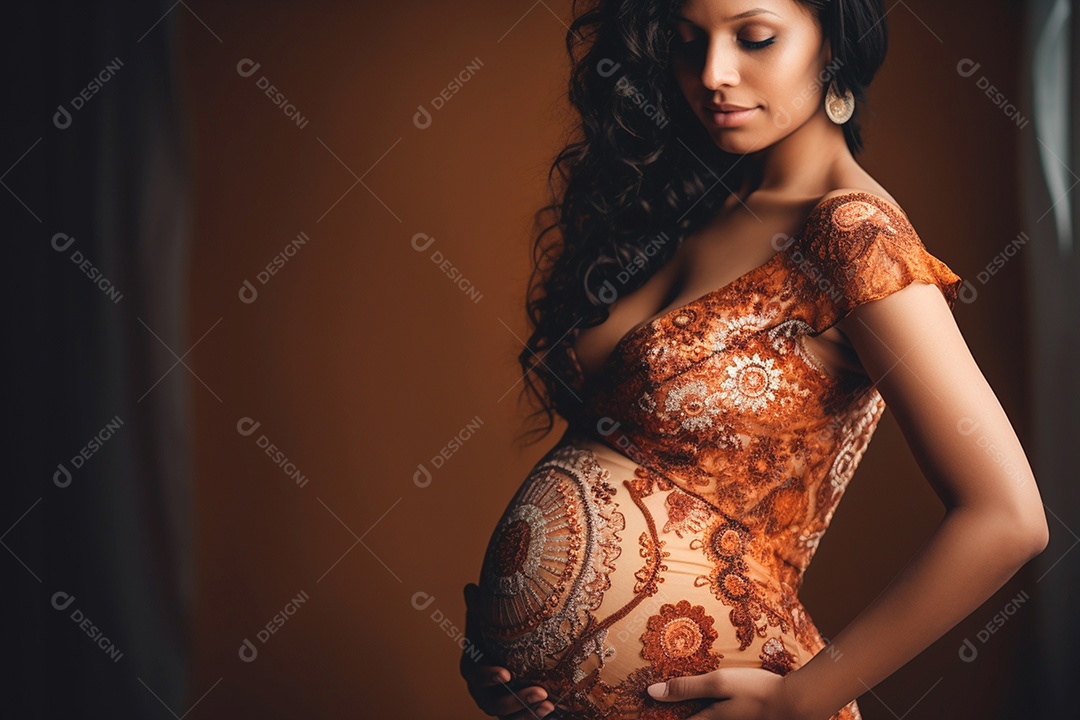 Mulher linda na gravidez