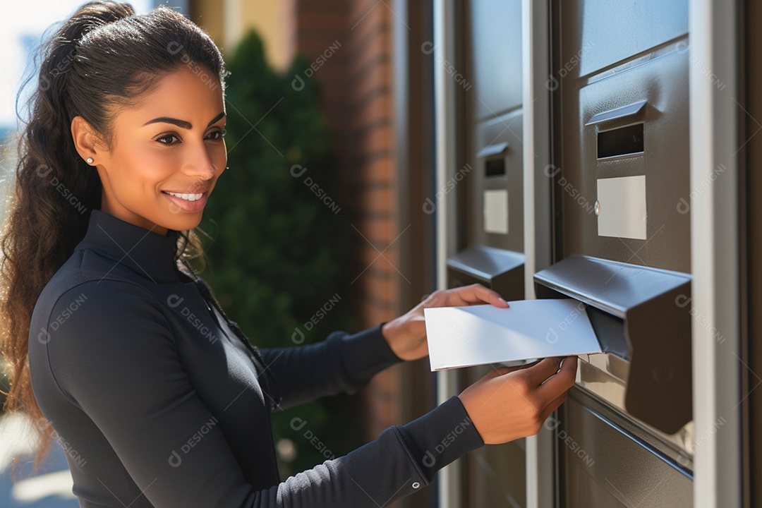 Pedido entregue pela mulher ao cliente