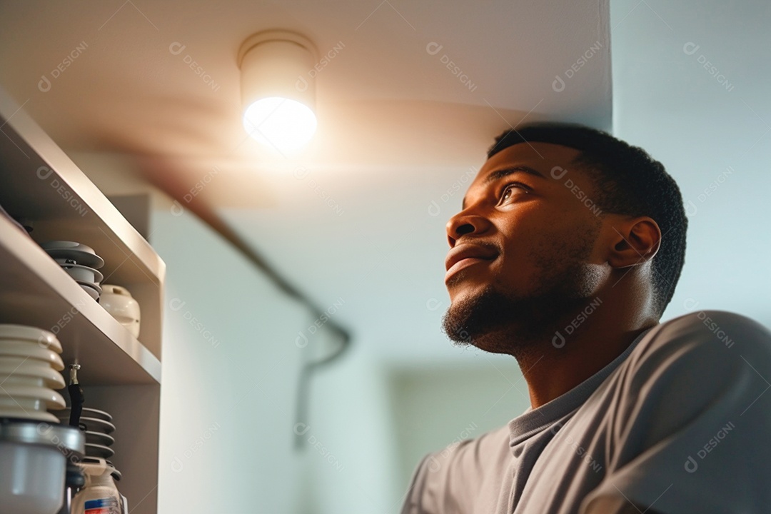 Eletricista qualificado realizando serviço de reparo rápido