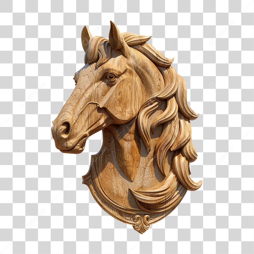 Cavalo de Madeira PNG Transparente