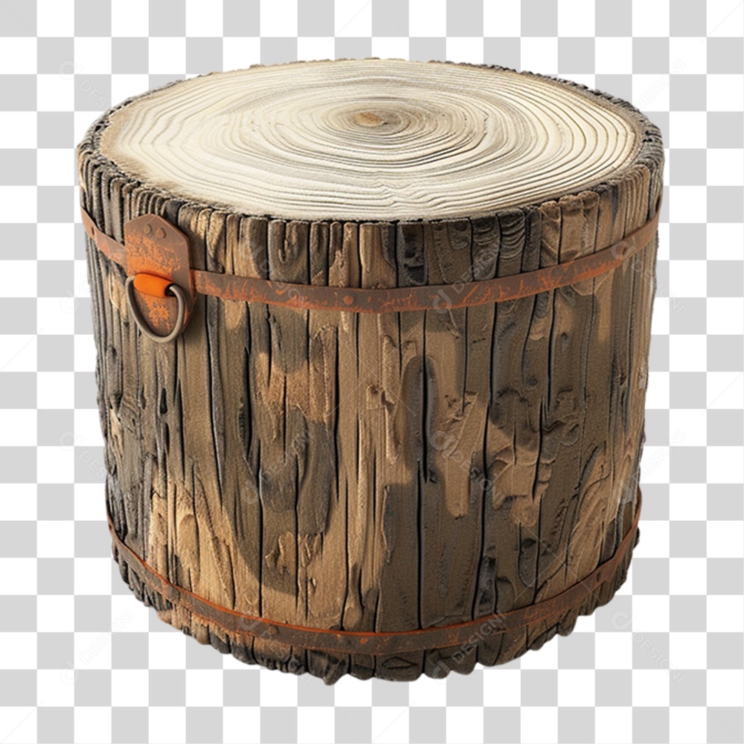 Tronco de Madeira PNG Transparente