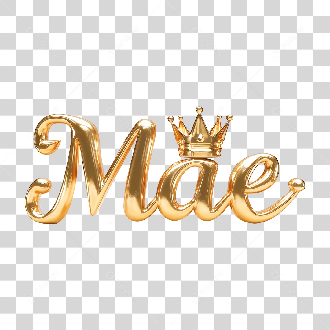 Selo 3D Mães PNG Transparente