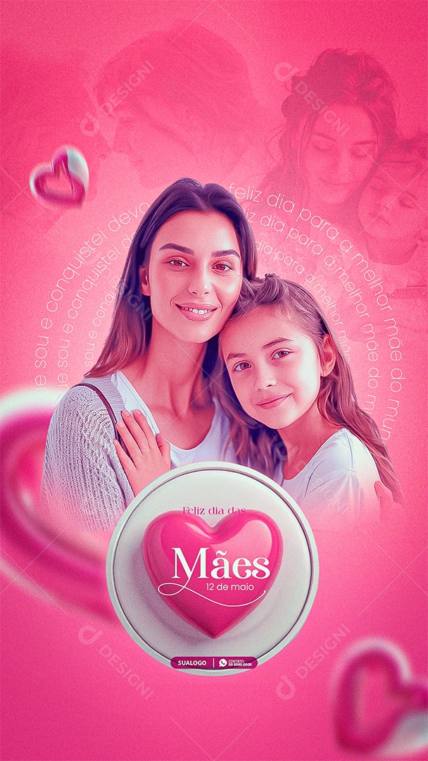 Feliz Dia Das Mães 12 de Maio Social Media PSD Editável