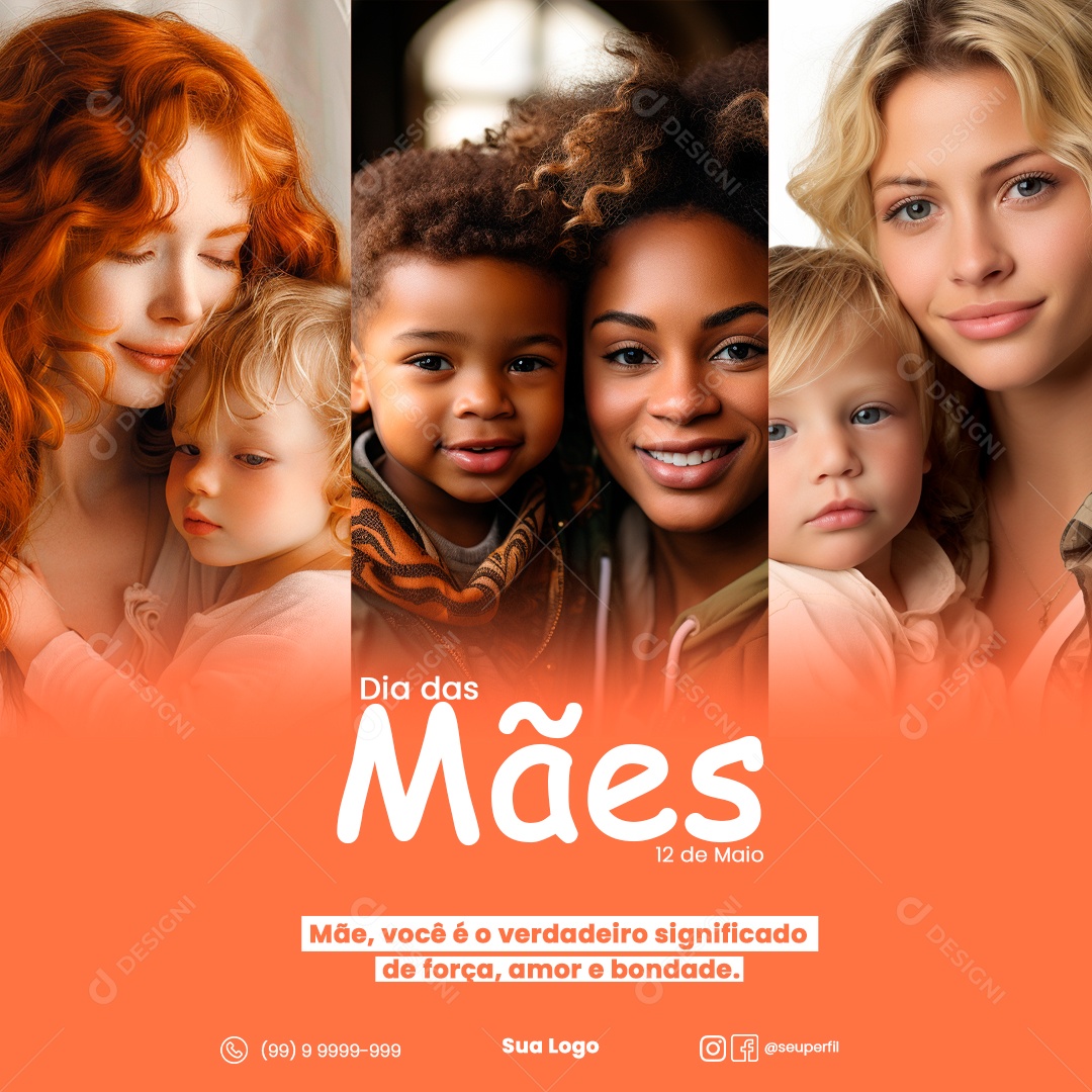 Dia das Mães 12 de Maio Social Media PSD Editável