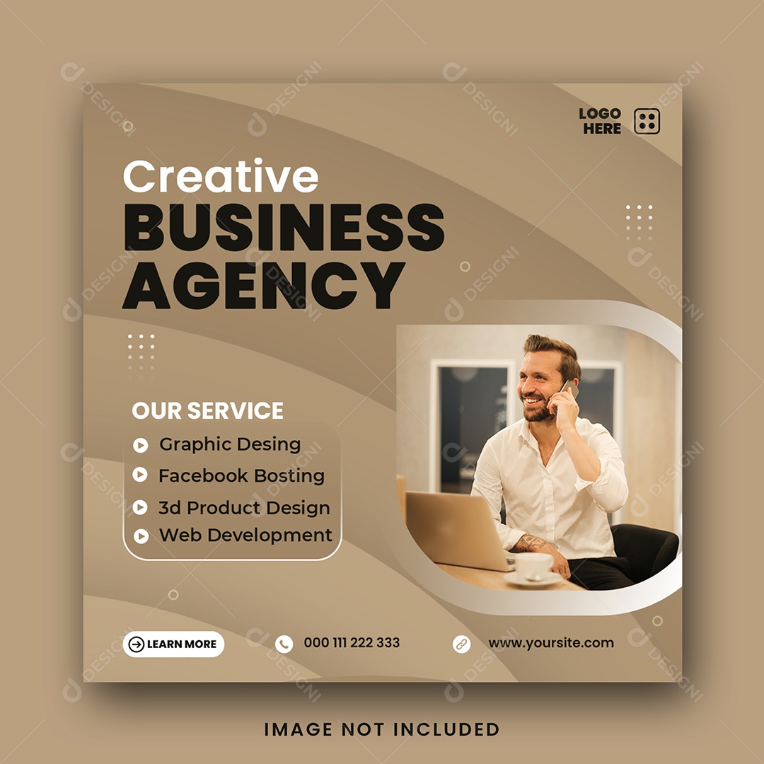 Social Media Agência de Negócios Somos Solução de Negócios PSD Editável