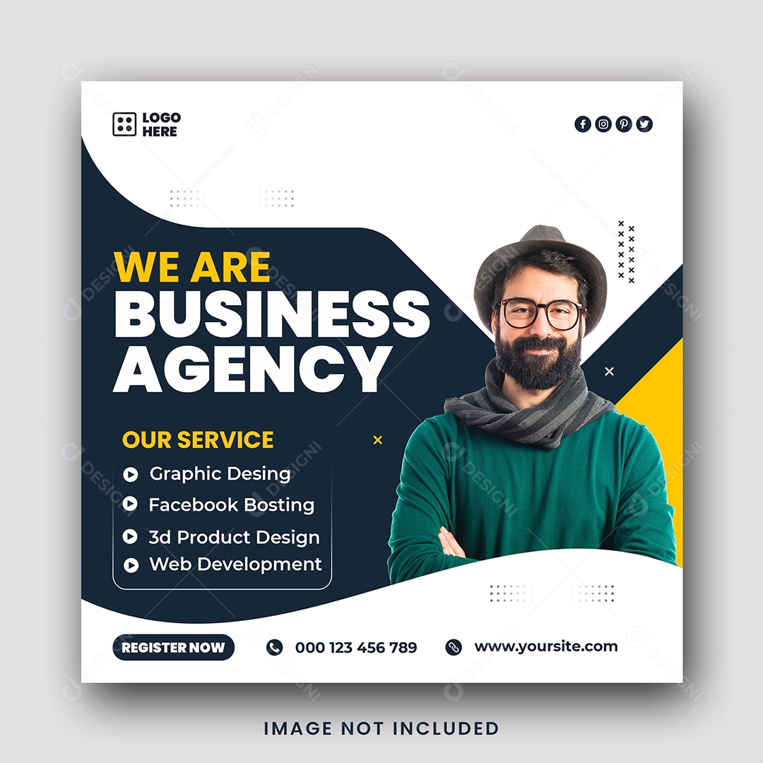 Agência de Negócios Somos Solução Social Media PSD Editável