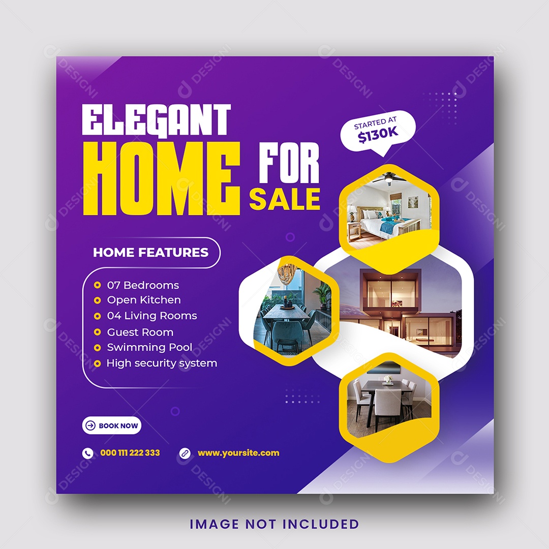 Social Media Imobiliária Encontre o Imóvel Dos Seus Sonhos PSD Editável