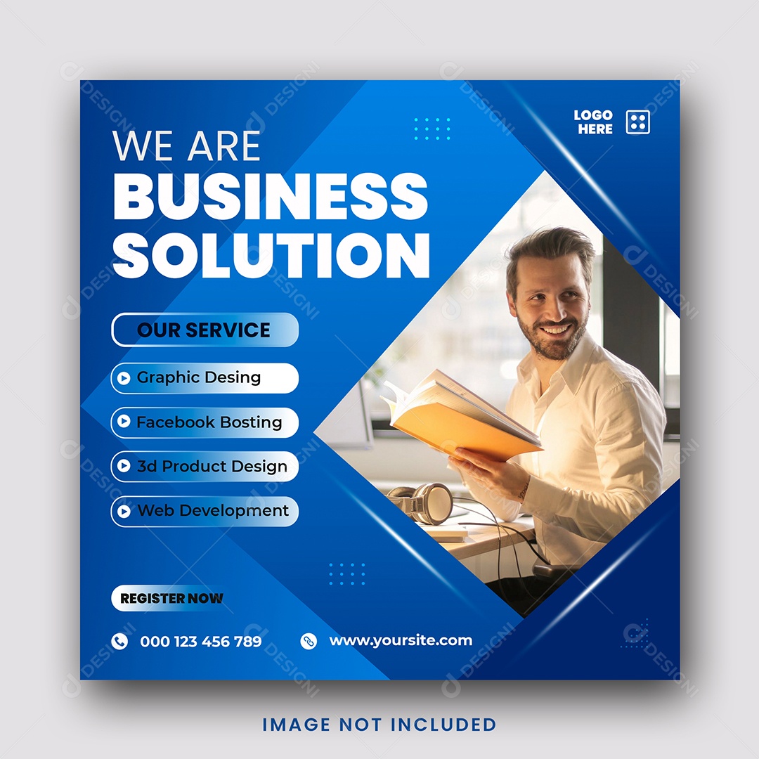 Somos Uma  Agência de Negócios Criativos Social Media PSD Editável