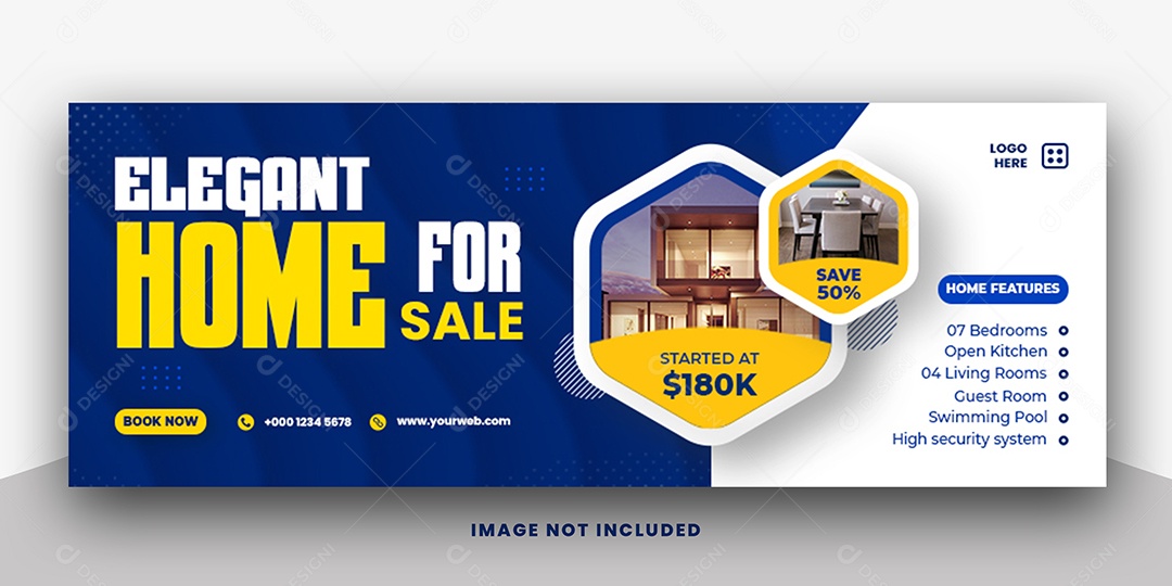 Banner Social Media Imobiliária Encontre o Imóvel Dos Seus Sonhos PSD Editável