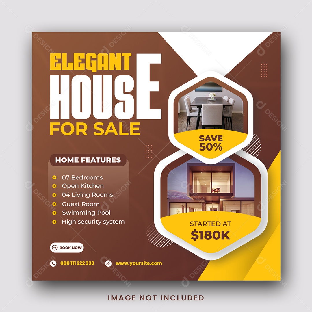 Social Media Imobiliária Encontre o Imóvel Dos Seus Sonhos PSD Editável