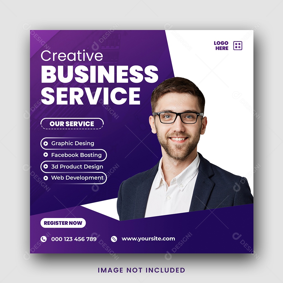 Agência de Negócios Criativa Social Media PSD Editável