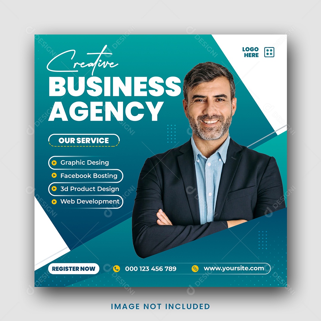 Agência de Negócios Criativa Social Media PSD Editável