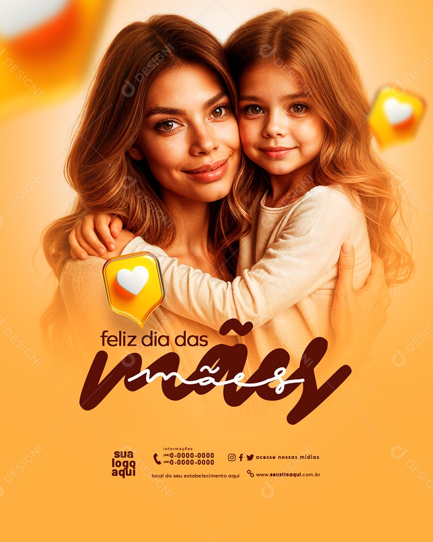 Feliz Dia das Mães 12 de Maio Social Media PSD Editável