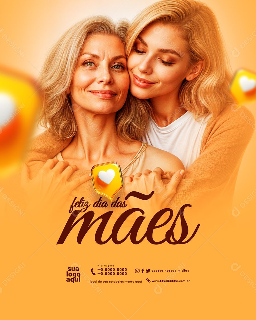 Dia das Mães 12 de Maio Social Media PSD Editável